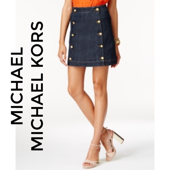 MICHAEL Michael Kors Dresses & Skirts - MK Denim Salor Skirt